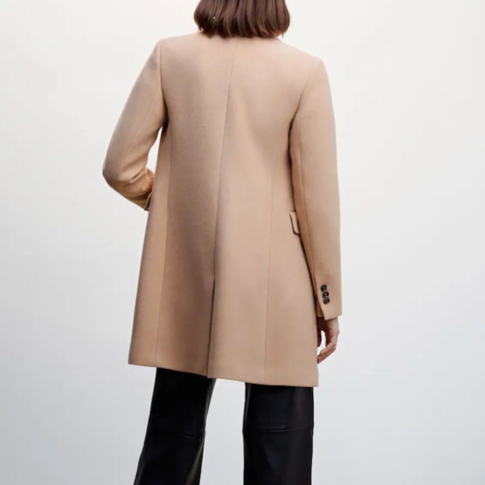 Mango Wool Double Breasted Coat, NWT - Picture 2 of 4